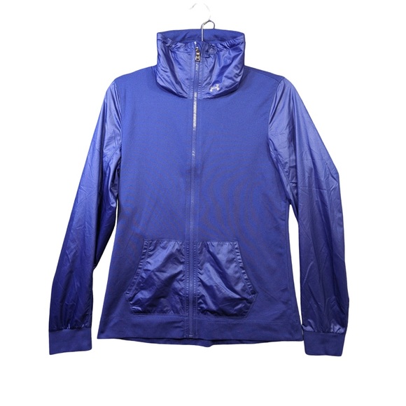 Under Armor Women’s Full Zip Warm Up Track Jacket in Blue - Picture 1 of 6